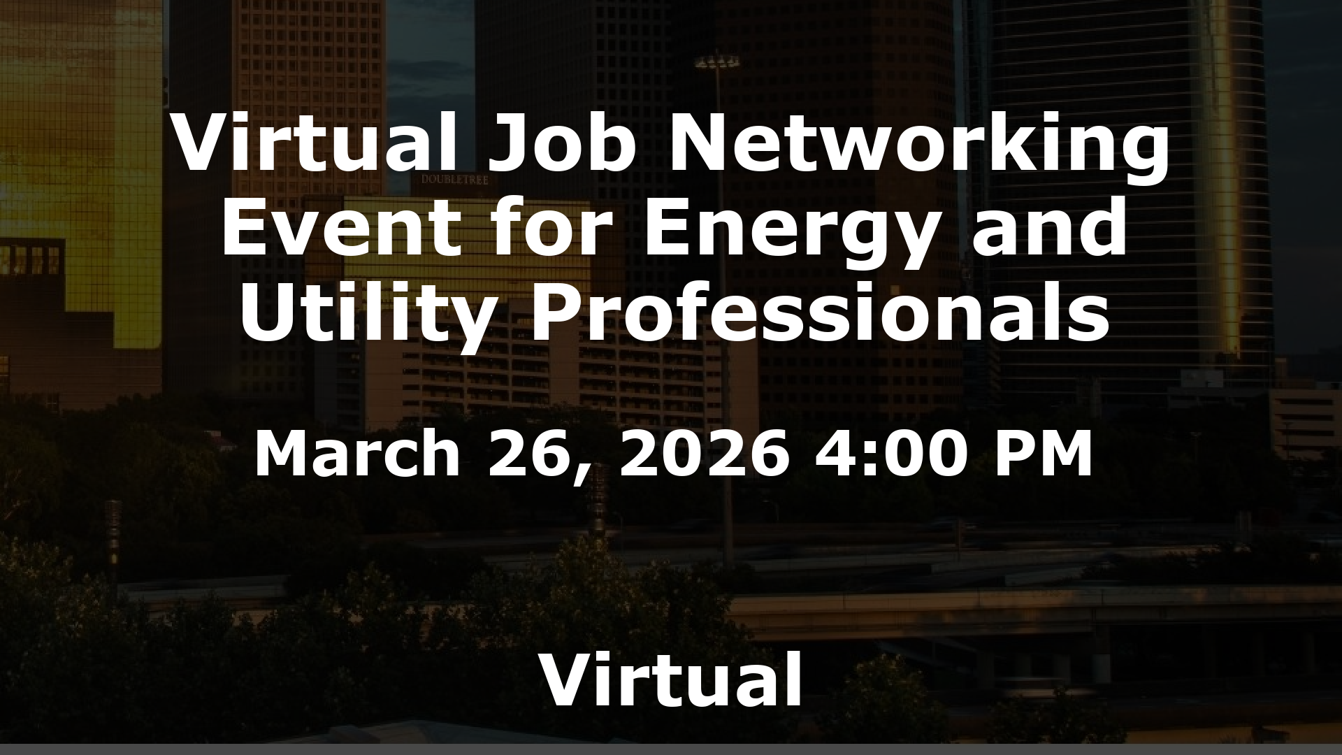 Virtual Job Networking Event for Energy and Utility Professionals event image